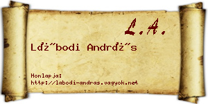 Lábodi András névjegykártya
