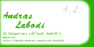 andras labodi business card